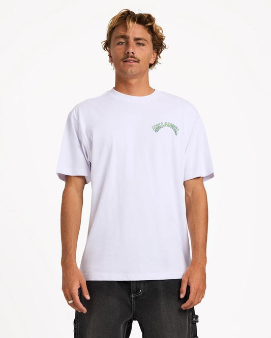Image of T-Shirts. Product name - Billabong Mens Mod Arch T-Shirt White in White colour by brand - Billabong