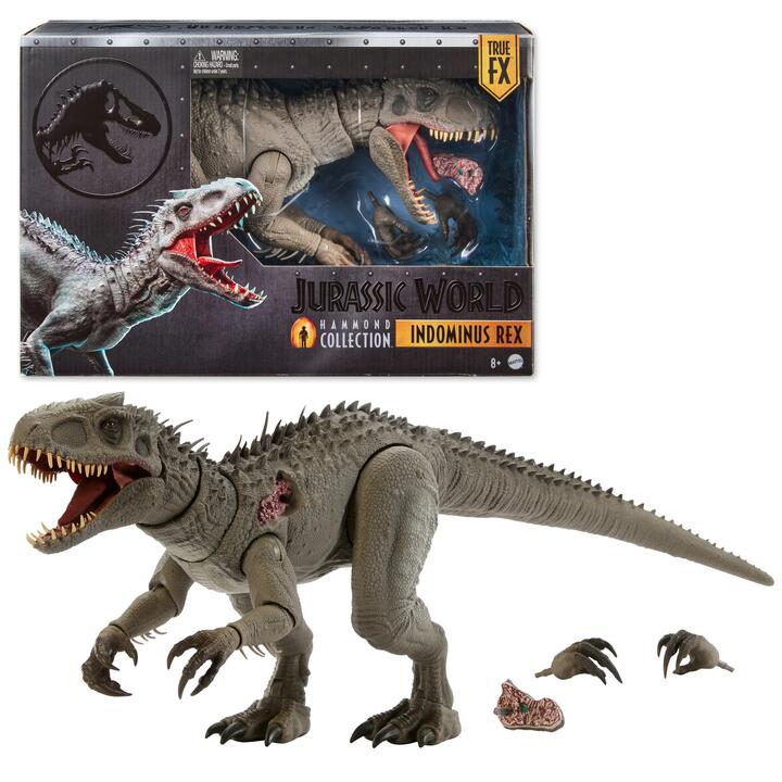 Image of Toys. Product name - Jurassic World Hammond Collection Indominus Rex Deluxe Articulated Action Figure Large in colour by brand - Jurassic World