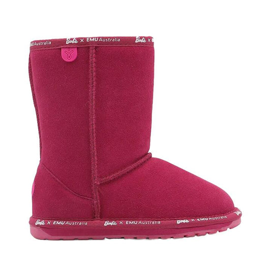 Image of Slippers. Product name - Barbie x EMU Kid's Mid Calf Boot, Children's AU in colour by brand - Barbie