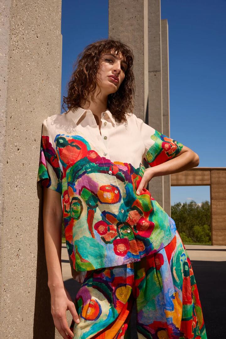 Image of Shirts. Product name - Tablescape Shirt in Print colour by brand - Gorman