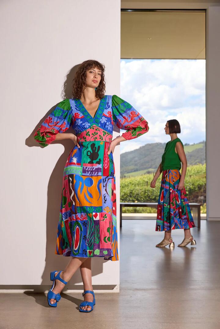 Image of Dresses. Product name - Paper Poetry Party Dress in Print colour by brand - Gorman