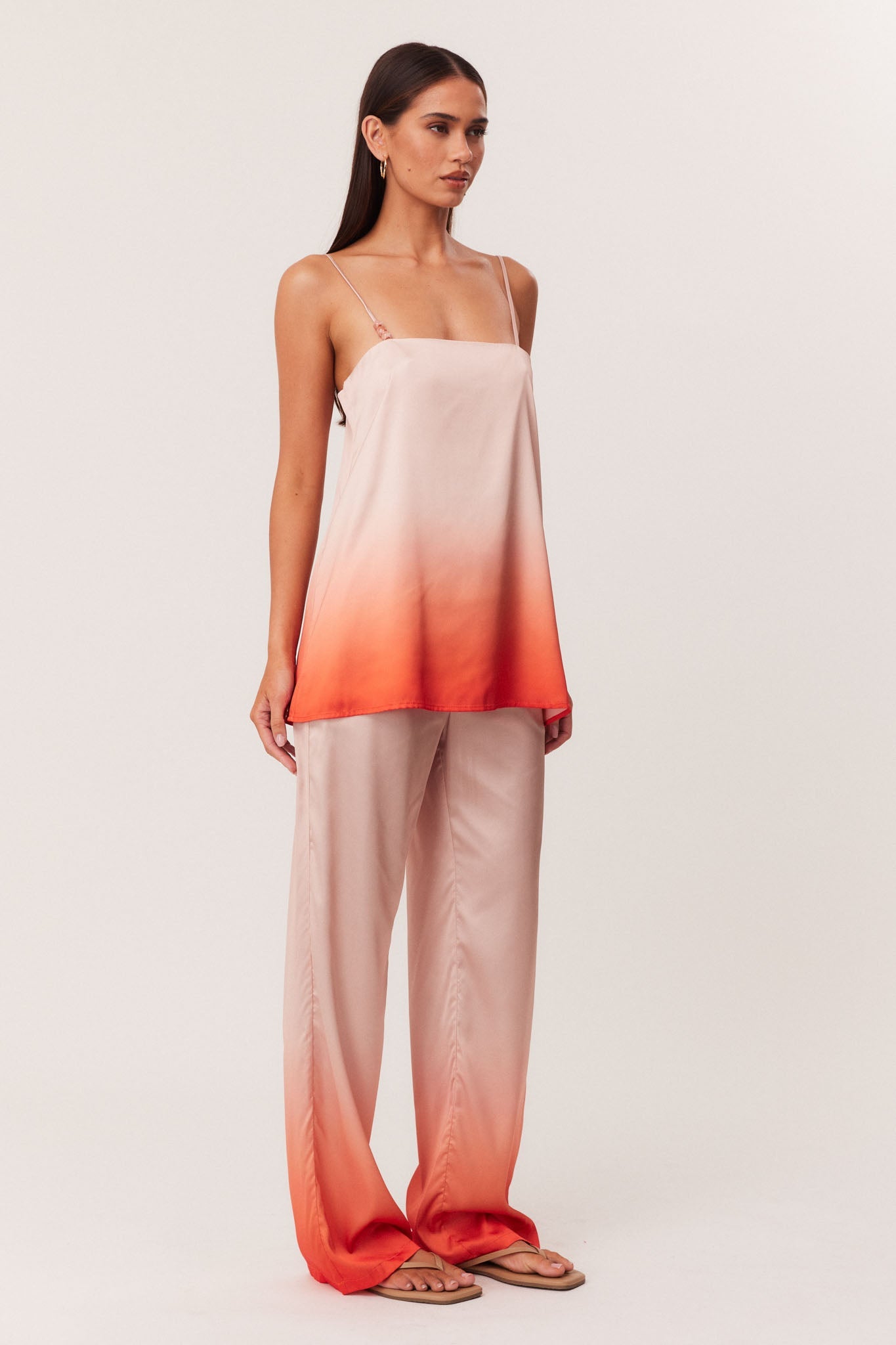 SNDYS AMAYA LONGLINE TOP (Peach Ombre)