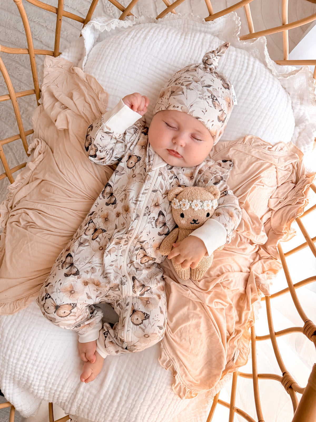Butterfly Fields Zip Romper