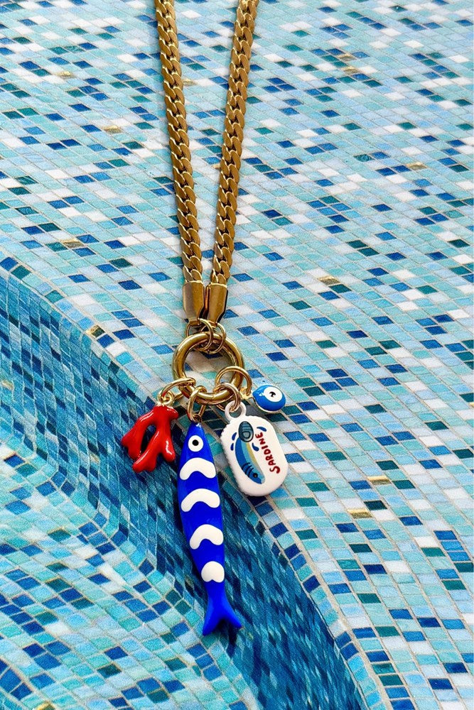 Image of Necklaces. Product name - Sardinia Stories Necklace in Gold colour by brand - Betty Basics