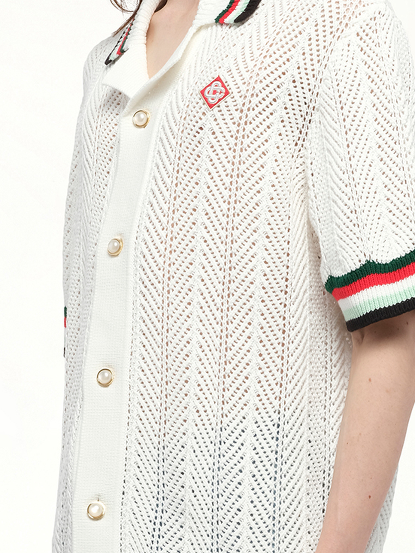 CASABLANCA Sporty Crochet Shirt (Multicolour)