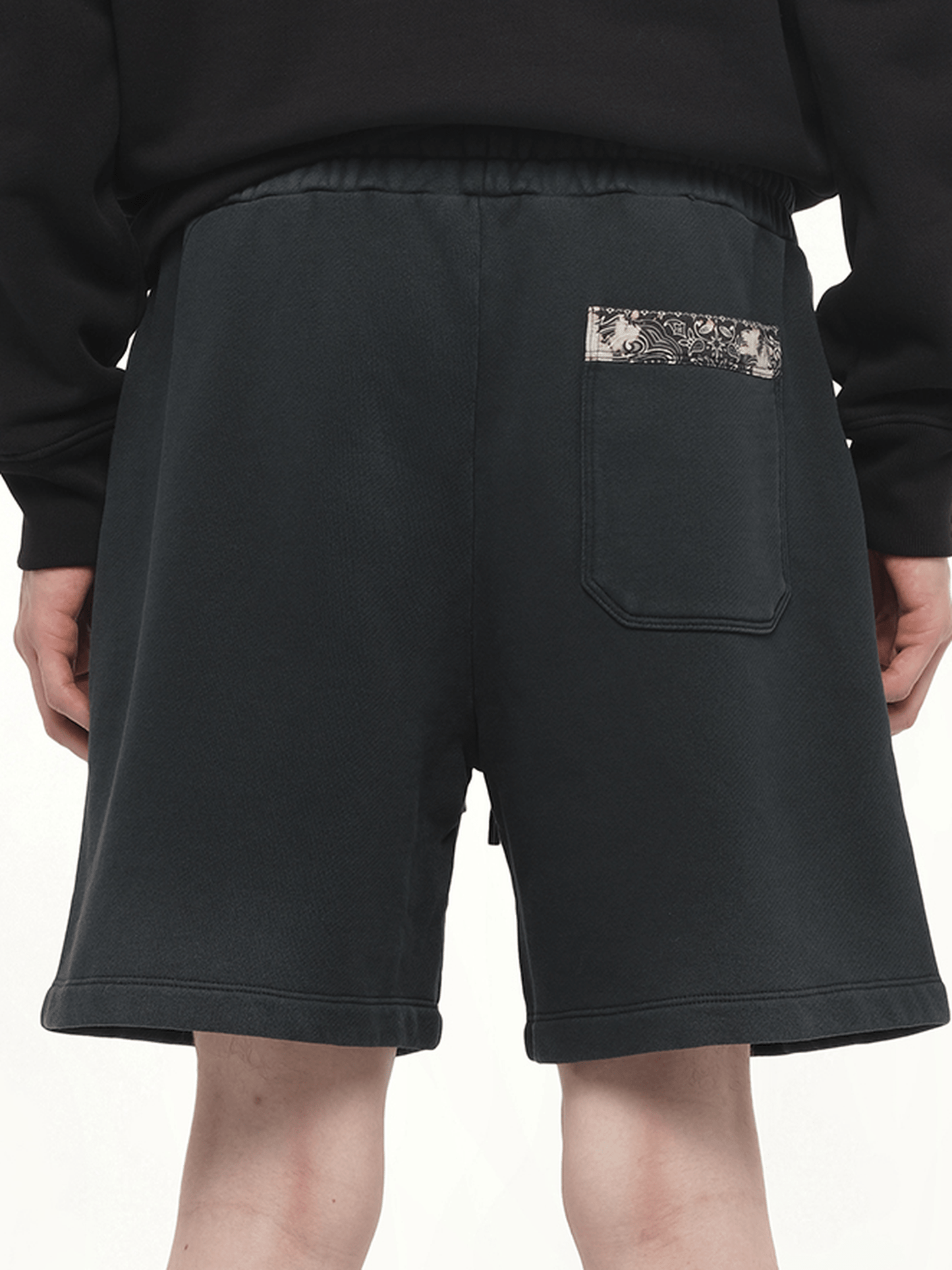 AMIRI Bleach Bandana Shorts (Black)