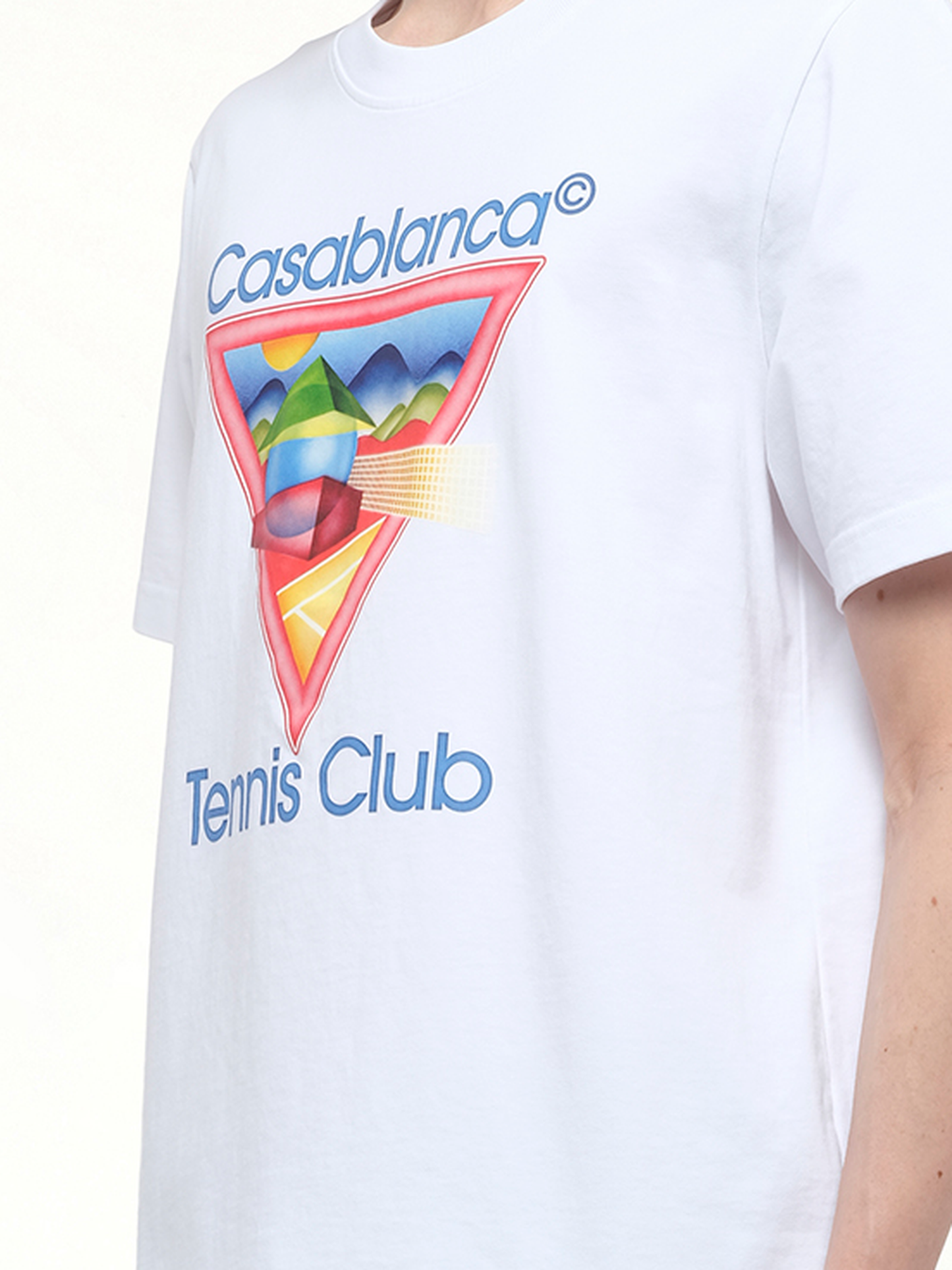 CASABLANCA Tennis Club Icon T-Shirt (White)