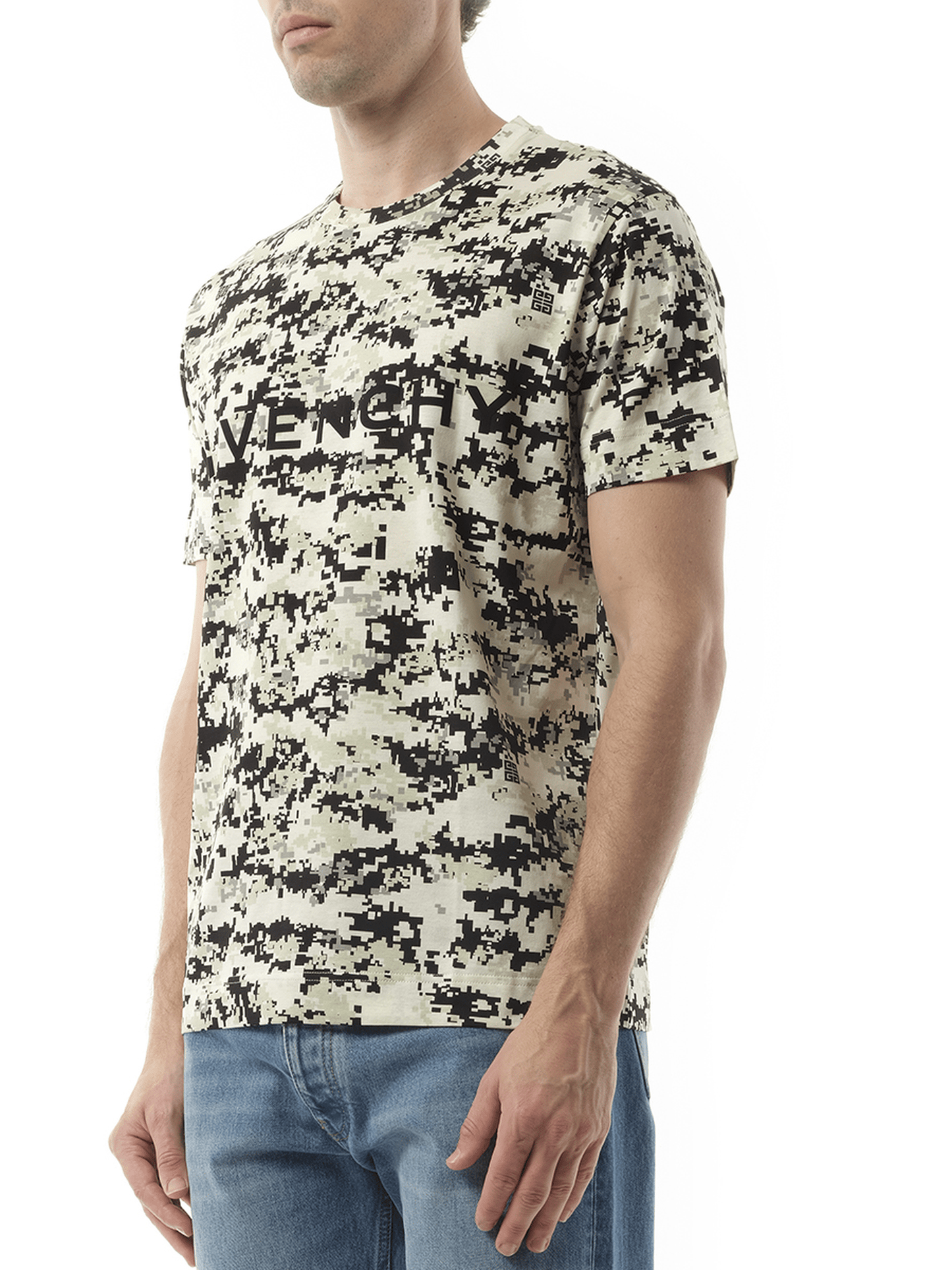 GIVENCHY Camo All Over T-Shirt (Beige)