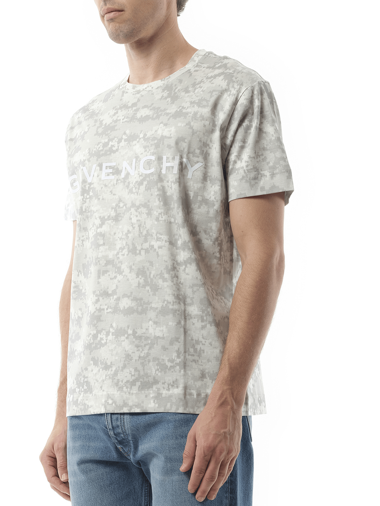 GIVENCHY Camo All Over T-Shirt (Grey)