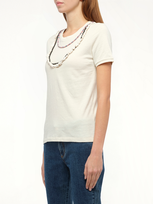 Loewe x Paula T-Shirt Necklaces (White)