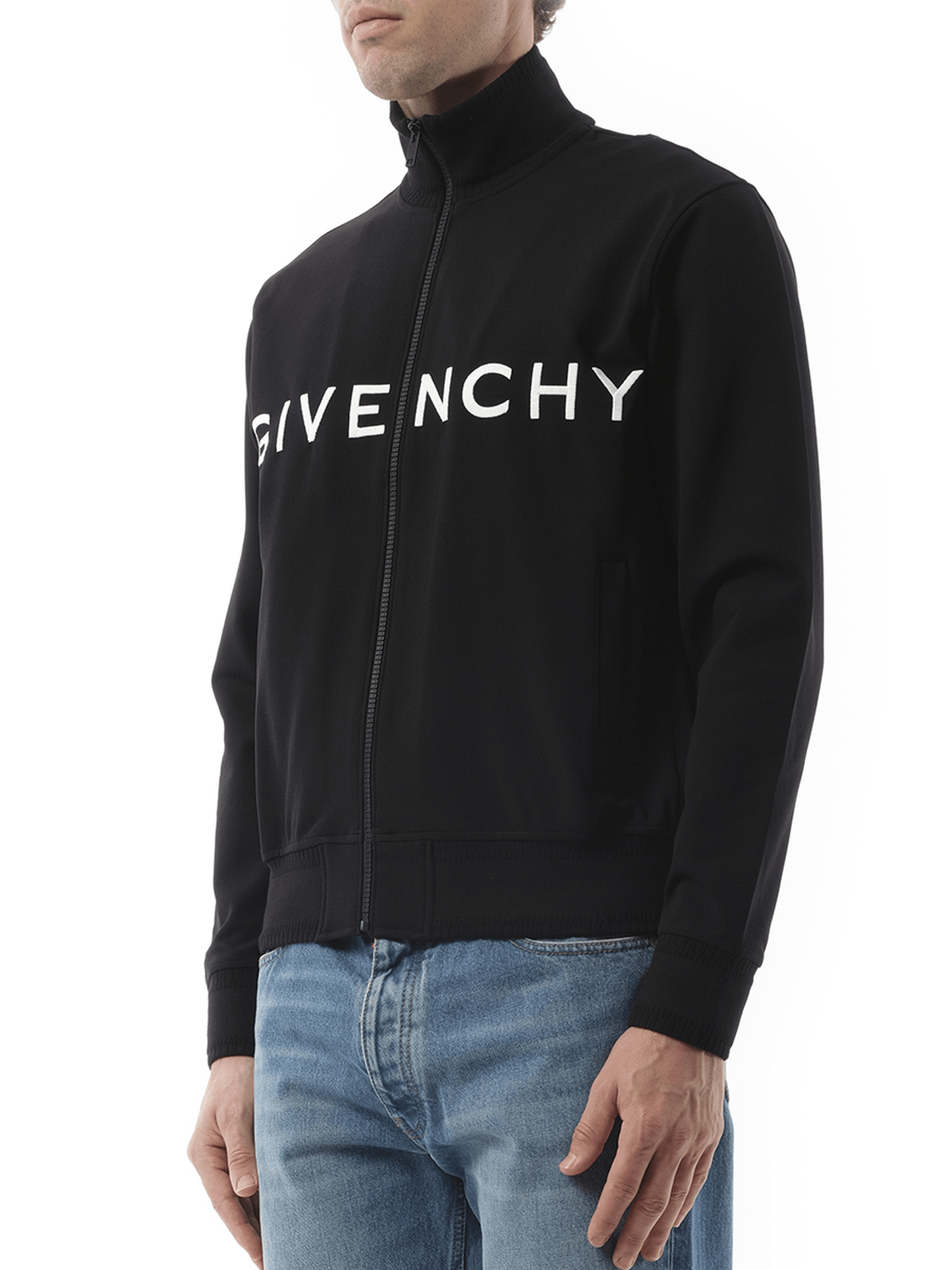 GIVENCHY Dove Tracksuit Zip Through Sweatshirt (Black)
