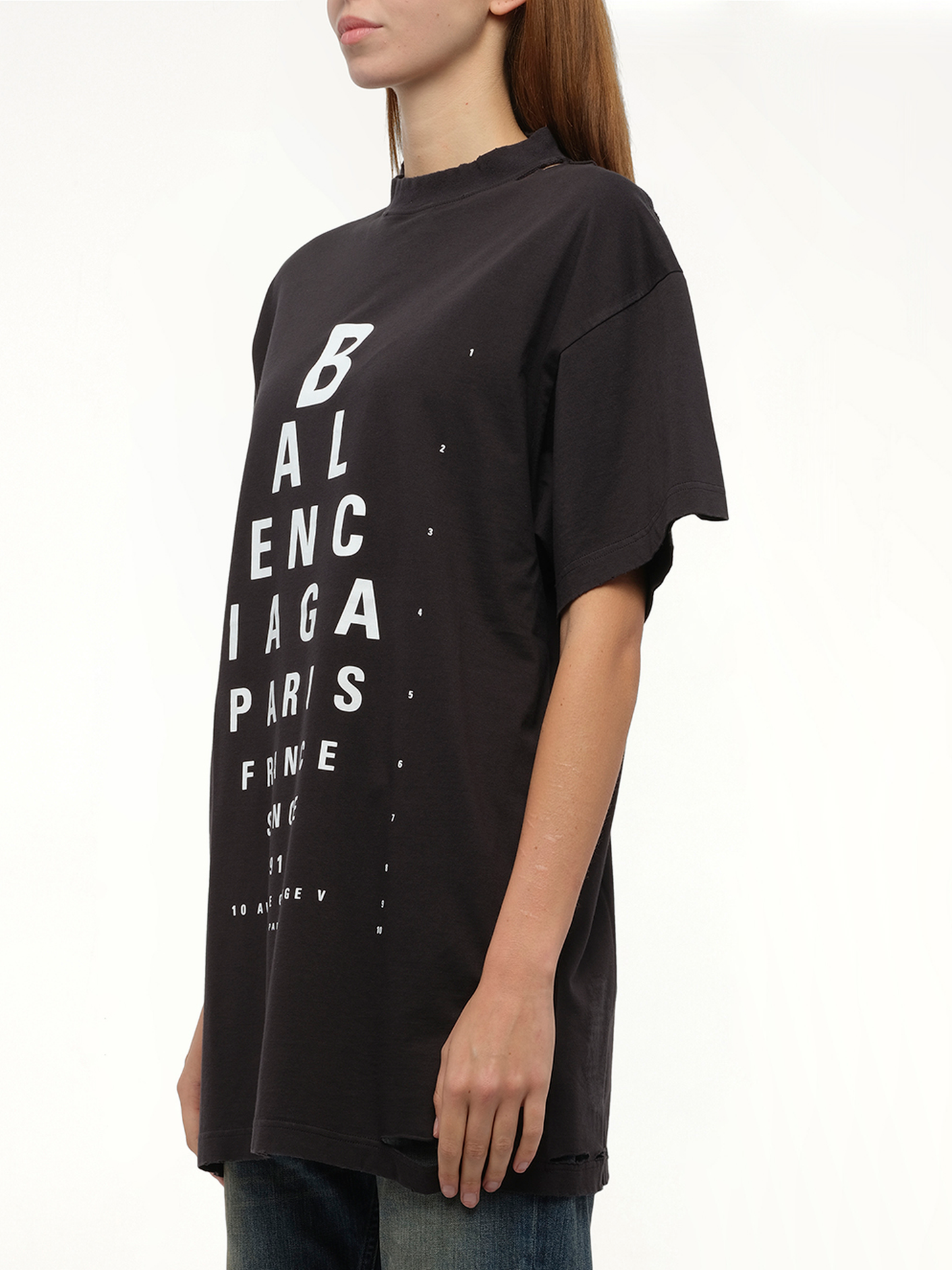 BALENCIAGA Eye-Test Oversized T-Shirt (Black)