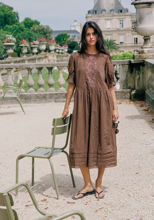 Image of Dresses. Productname: Auguste The Label Ryder Midi Dress | Pre-Order Buy Now in Print colour by brand - Auguste The Label