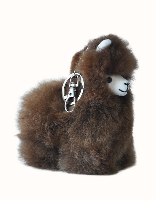 Image of Keychains. Product name - Auskin® Alpaca Huacaya Key Ring Alpaca Body Snap Hook in Assorted colour by brand - Auskin