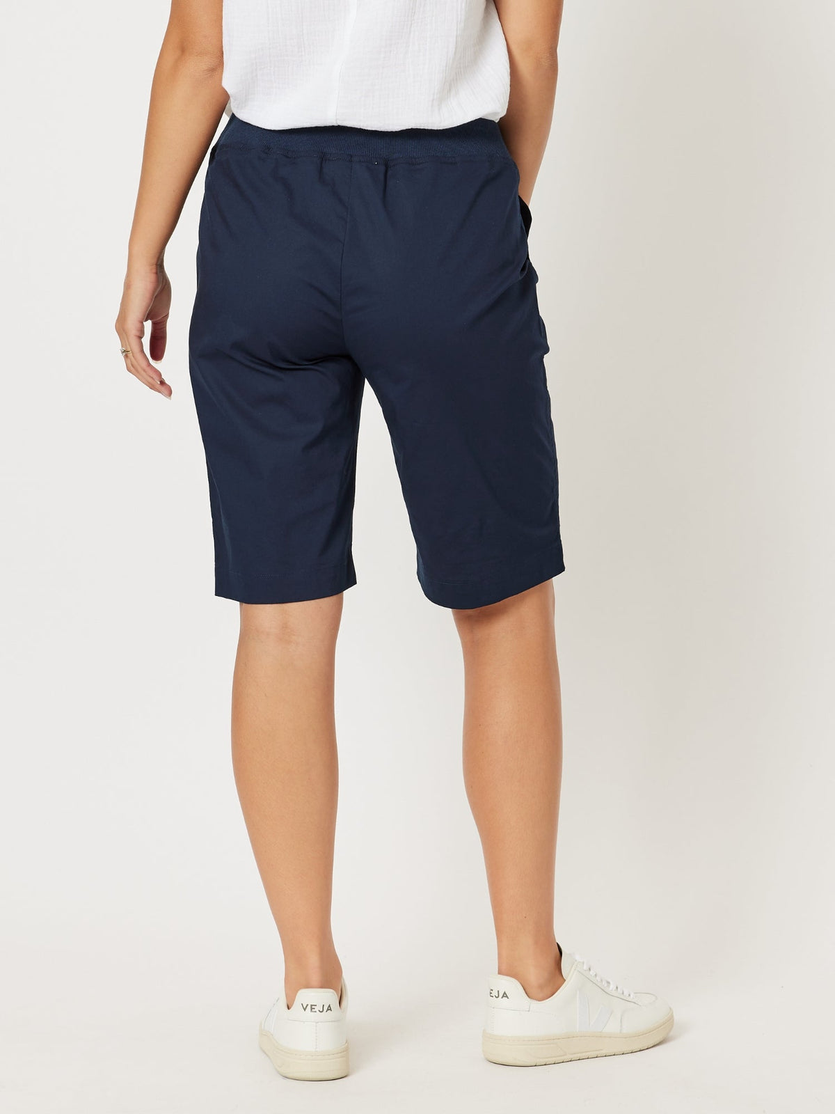 Threadz Santorini Cotton Pull On Short (Navy)