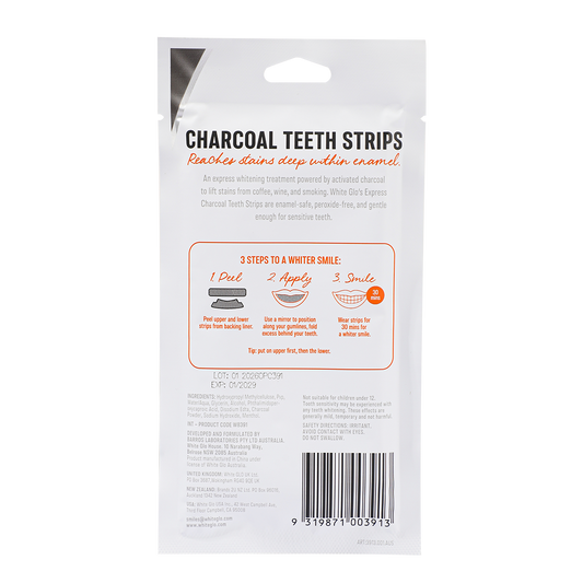 White Glo Charcoal Strips