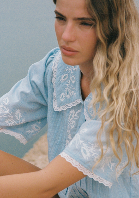 Auguste The Label Lennon Blouse (Blue)