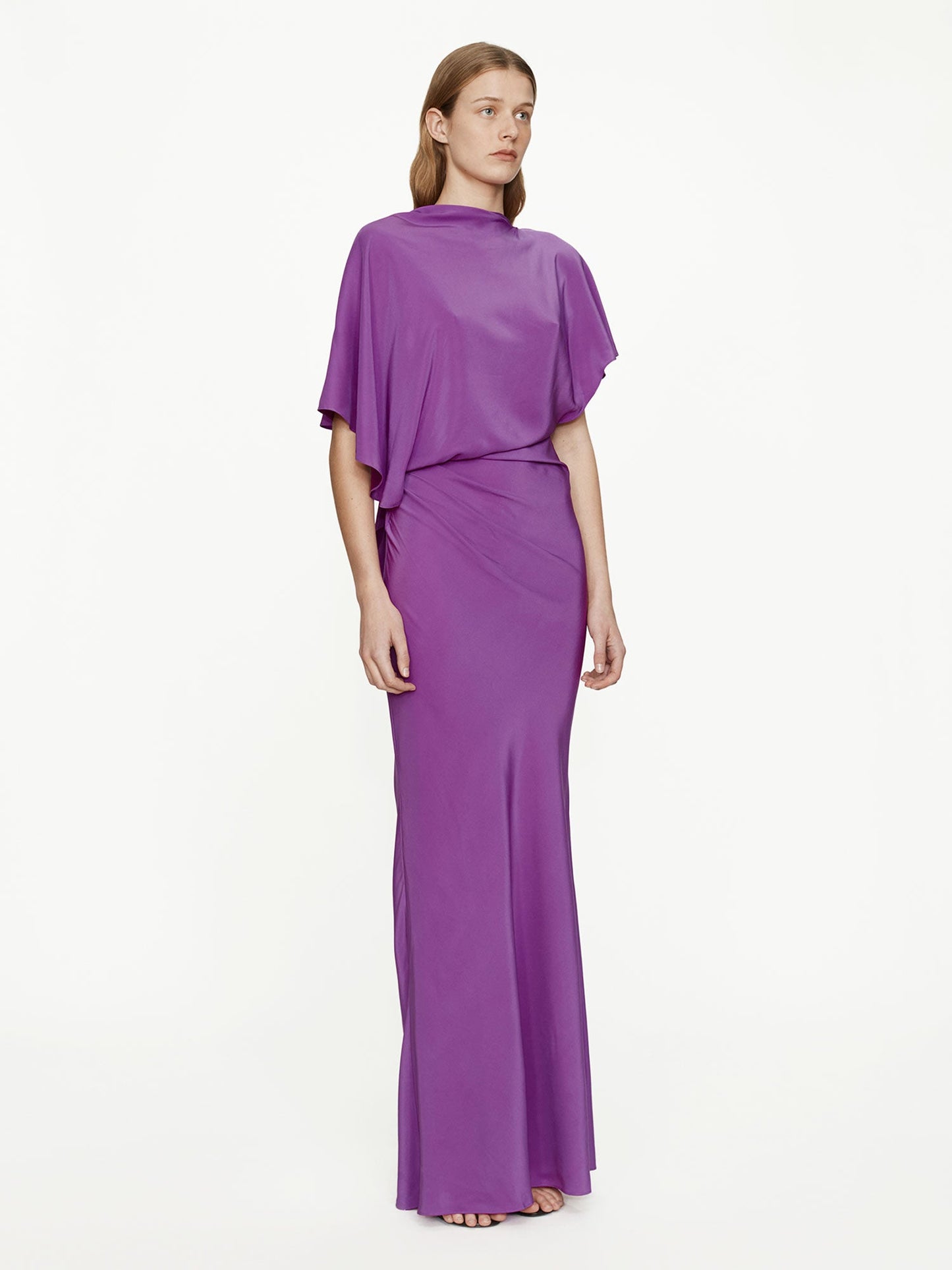 CHRISTOPHER ESBER Backless Drape Satin Dress (Pelisse)