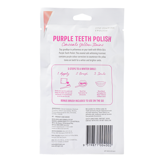 White Glo Purple Polish