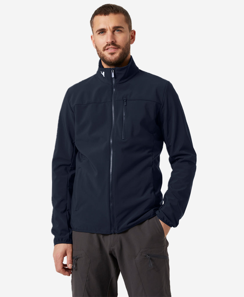 Image of Coats & Jackets. Product name - CREW SOFTSHELL JACKET 2.0, Navy in Navy colour by brand - Helly Hansen