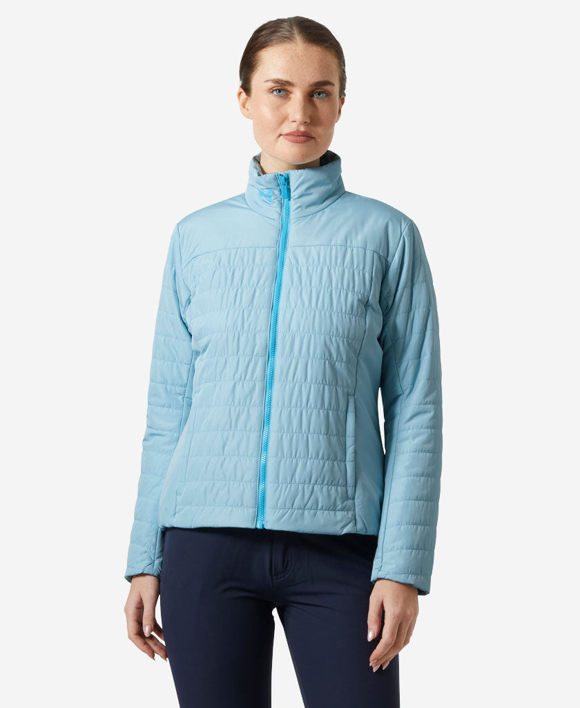 Image of Coats & Jackets. Product name - W CREW INSULATOR JACKET 2.0, Light Cyan in Light Cyan colour by brand - Helly Hansen