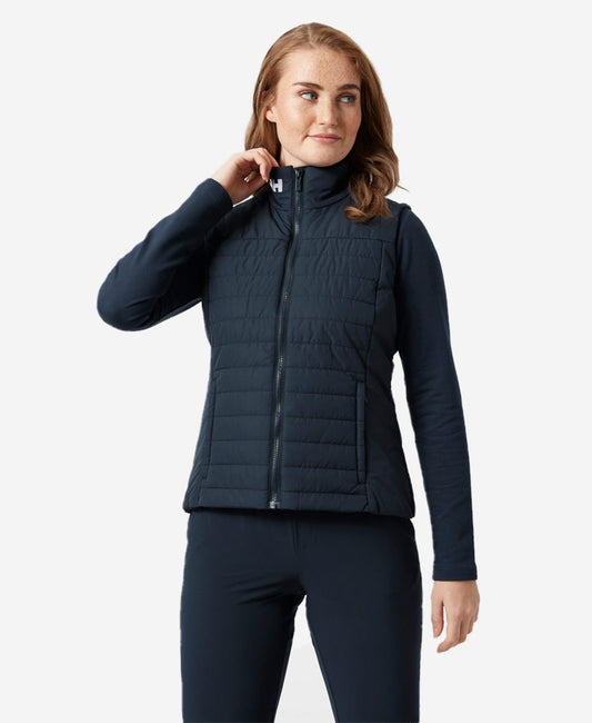 Image of Coats & Jackets. Product name - W CREW INSULATOR VEST 2.0, Navy in Navy colour by brand - Helly Hansen