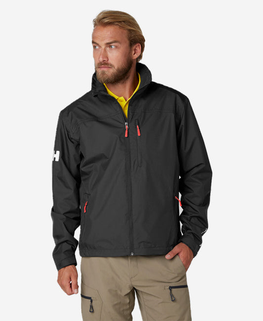Image of Coats & Jackets. Product name - CREW MIDLAYER JACKET, Black in Black colour by brand - Helly Hansen