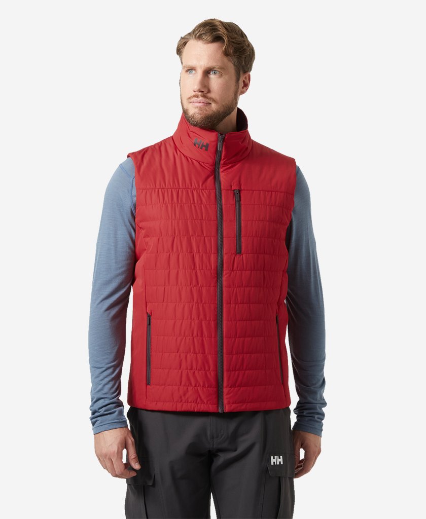 Image of Coats & Jackets. Product name - CREW INSULATOR VEST 2.0, Red in Red colour by brand - Helly Hansen
