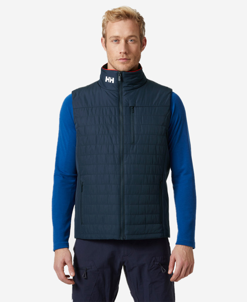 Image of Coats & Jackets. Product name - CREW INSULATOR VEST 2.0, Navy in Navy colour by brand - Helly Hansen