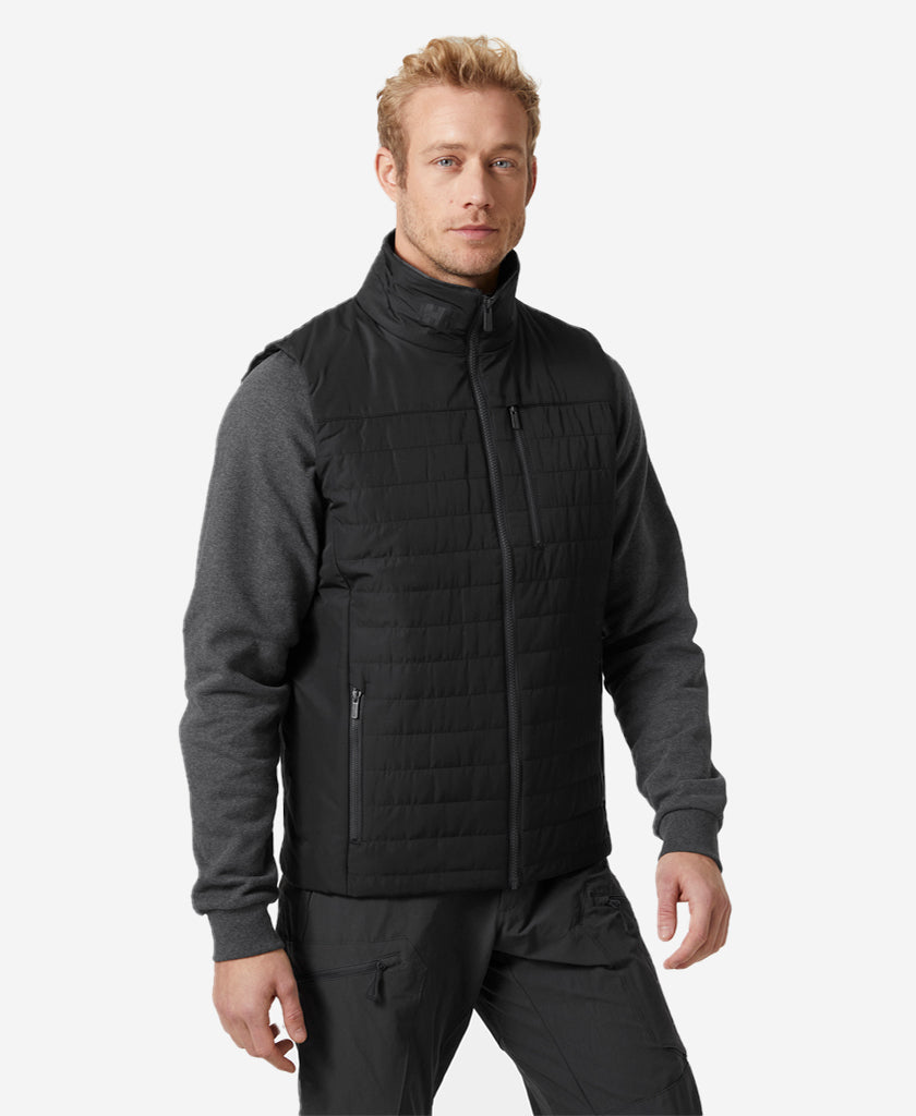 Image of Coats & Jackets. Product name - CREW INSULATOR VEST 2.0, Ebony in Ebony colour by brand - Helly Hansen