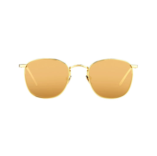 Image of Sunglasses. Productname: LINDA FARROW Linda Farrow Yellow Gold/ Yellow Gold/ Yellow Gold in GOLD colour by brand - LINDA FARROW