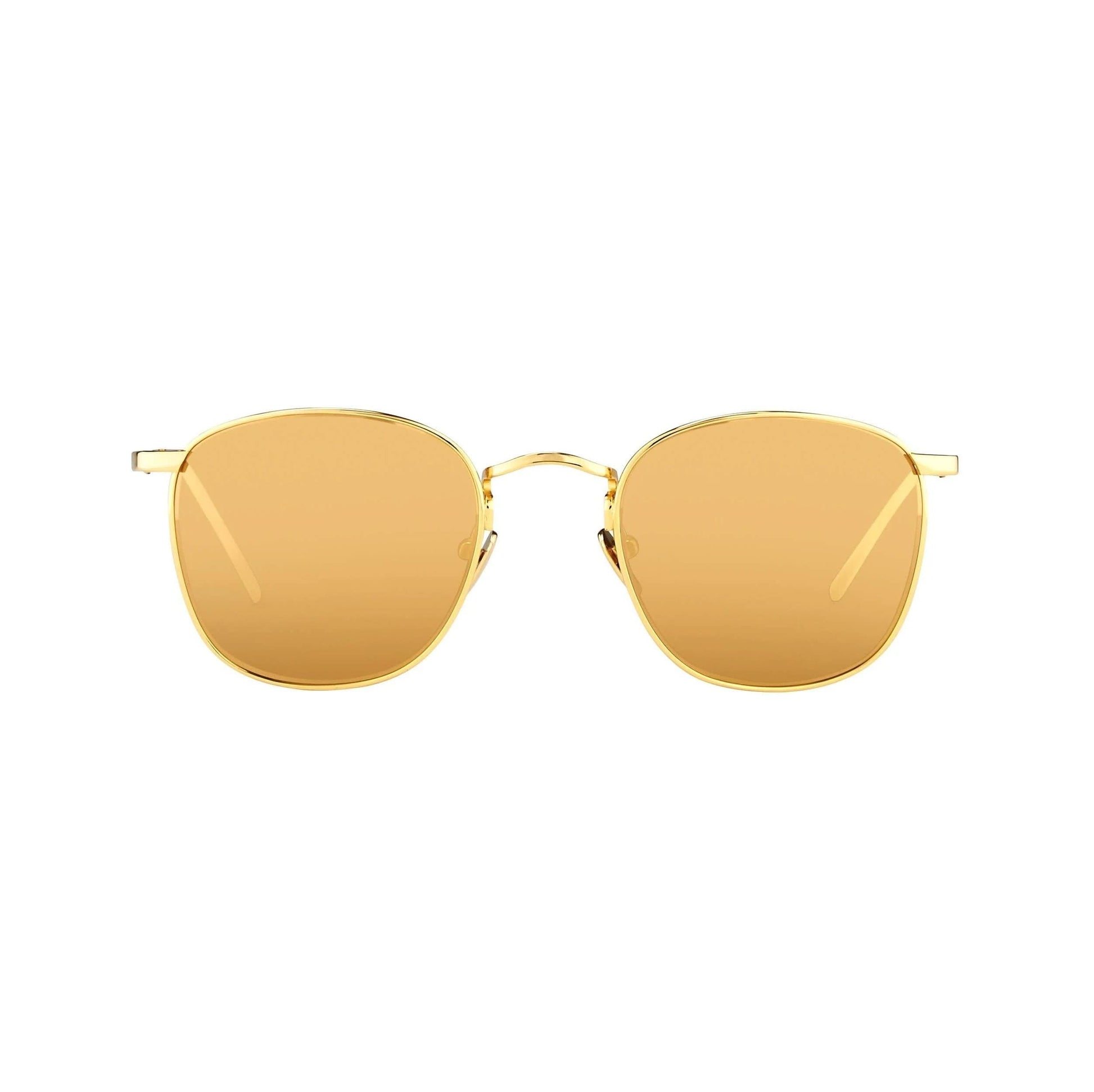 Image of Sunglasses. Product name - Linda Farrow Yellow Gold/ Yellow Gold/ Yellow Gold in Gold colour by brand - LINDA FARROW