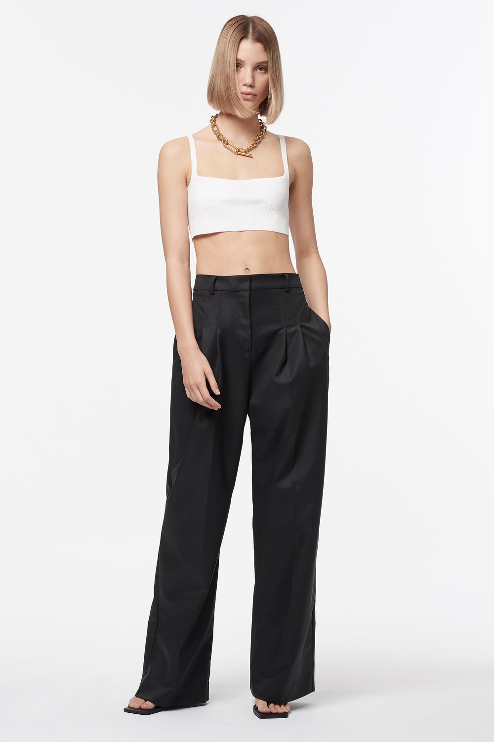Quick March Wide Leg Pant (Black)