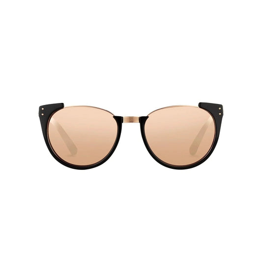 Image of Sunglasses. Productname: Linda Farrow Black/ Rose Gold/ Rose Gold in Black colour by brand - LINDA FARROW