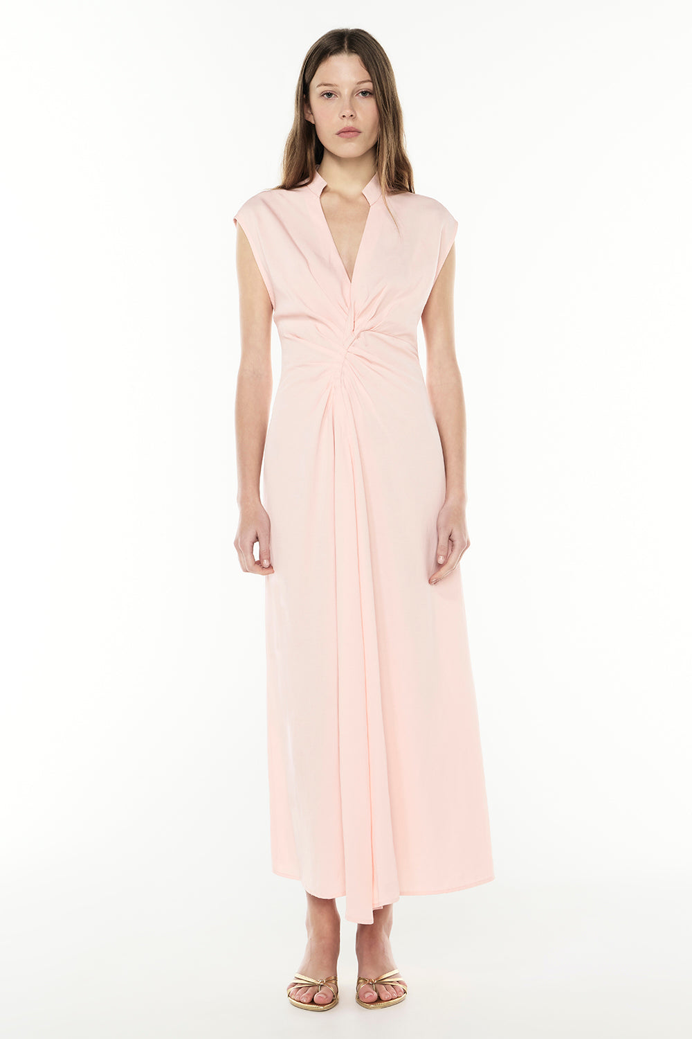 Image of Dresses. Productname: The Sweet Life Midi Dress in PALE PINK colour by brand - Manning Cartell