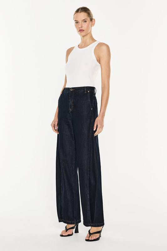 Image of Jeans. Productname: Future Lover Barrel Jean in Dark Indigo colour by brand - Manning Cartell