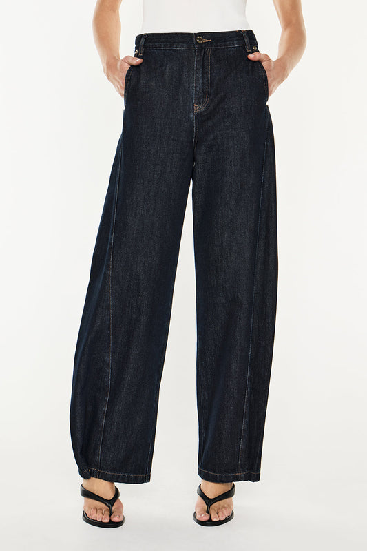 Future Lover Barrel Jean (Dark Indigo)