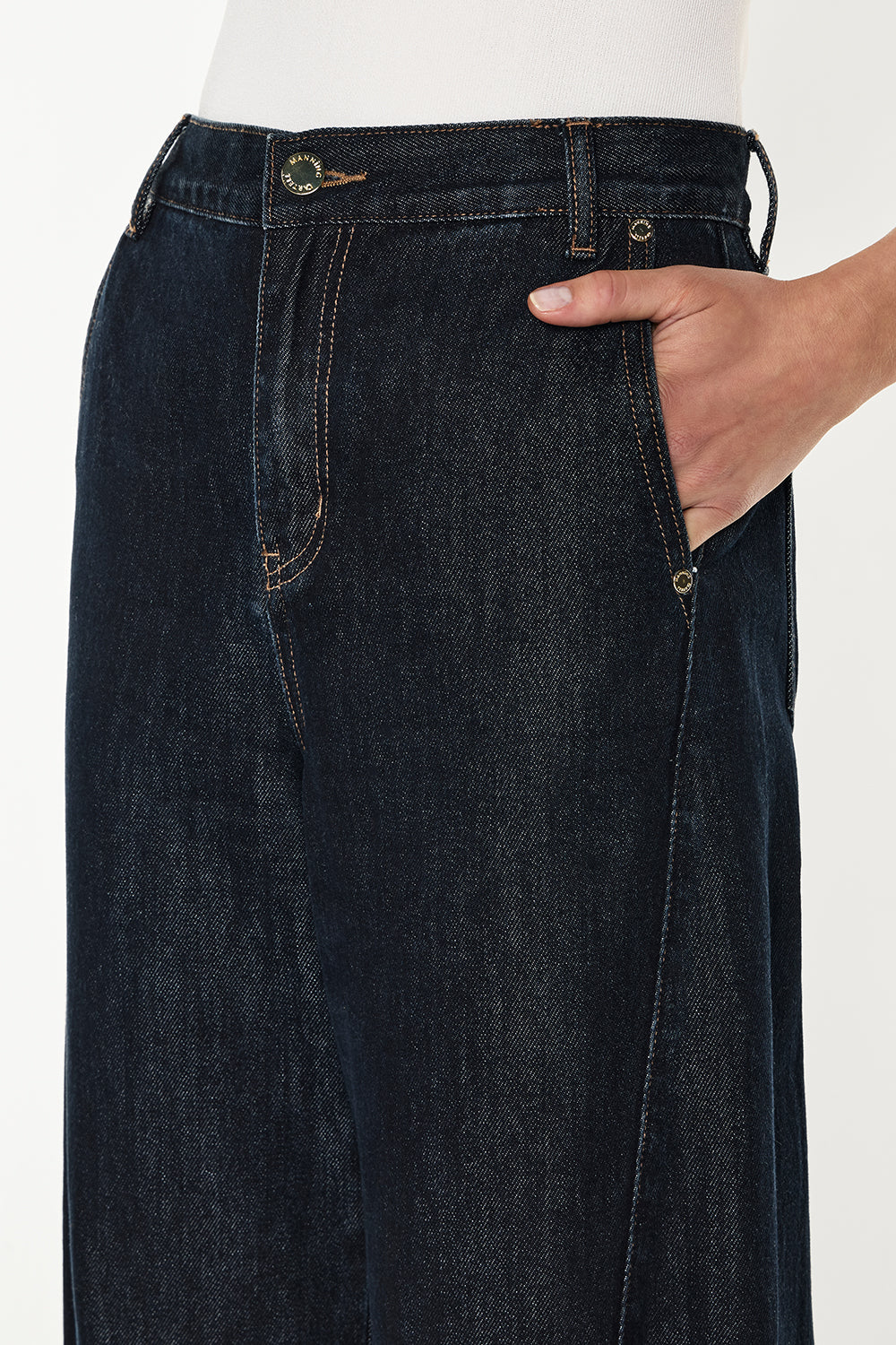 Future Lover Barrel Jean (Dark Indigo)