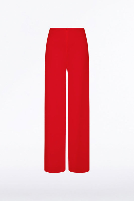 Carla Zampatti Crepe Palazzo Pant (Red)