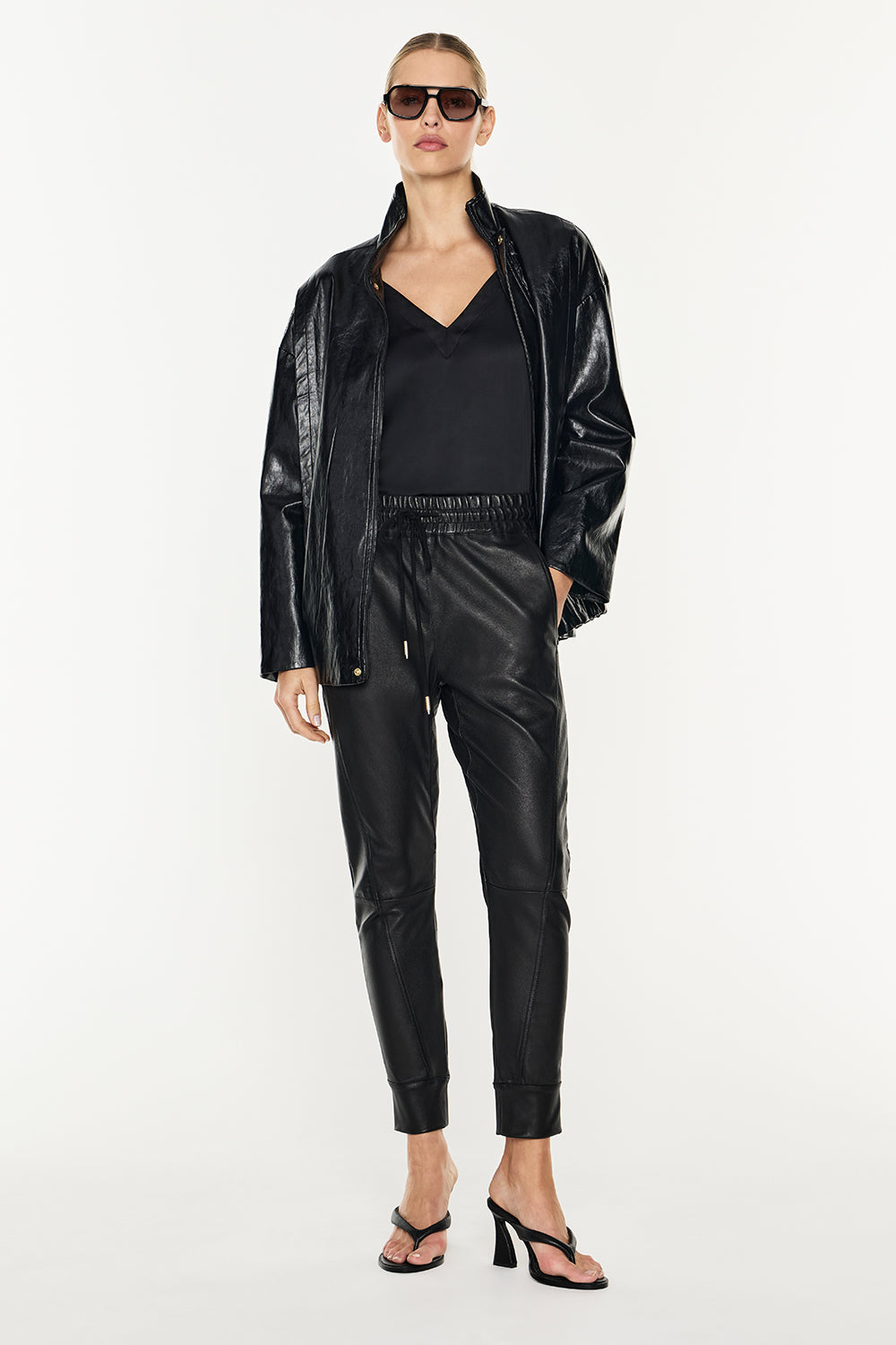 Future Icon Stretch Leather Pant (Black)