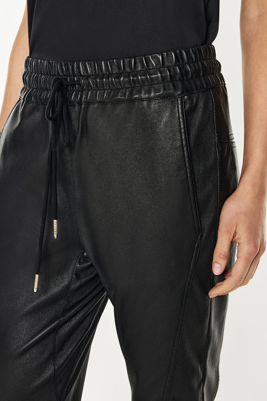 Future Icon Stretch Leather Pant (Black)