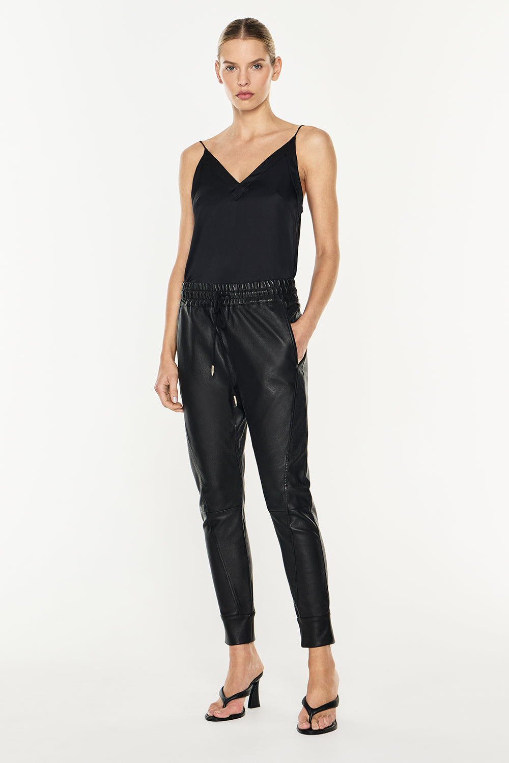 Future Icon Stretch Leather Pant (Black)