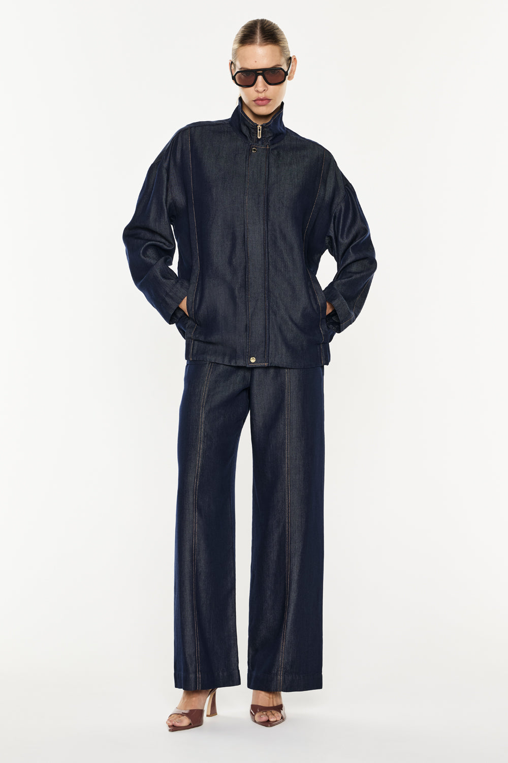 Quiet Command Bomber Jacket (Indigo)