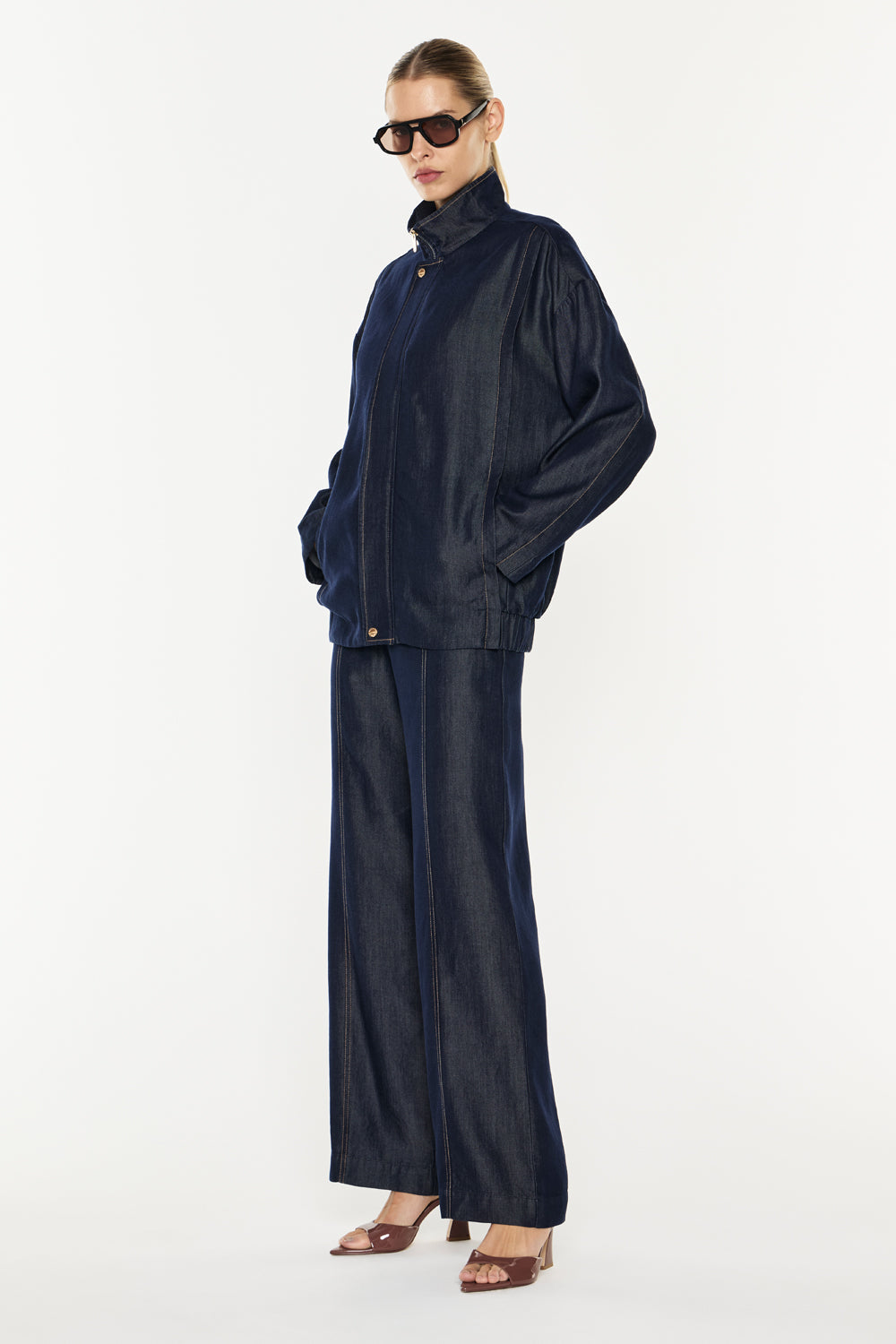 Quiet Command Bomber Jacket (Indigo)