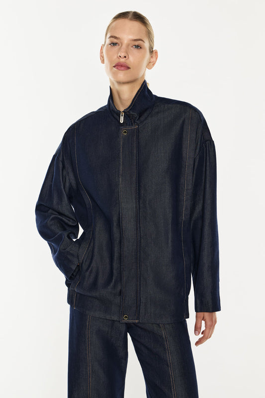 Quiet Command Bomber Jacket (Indigo)
