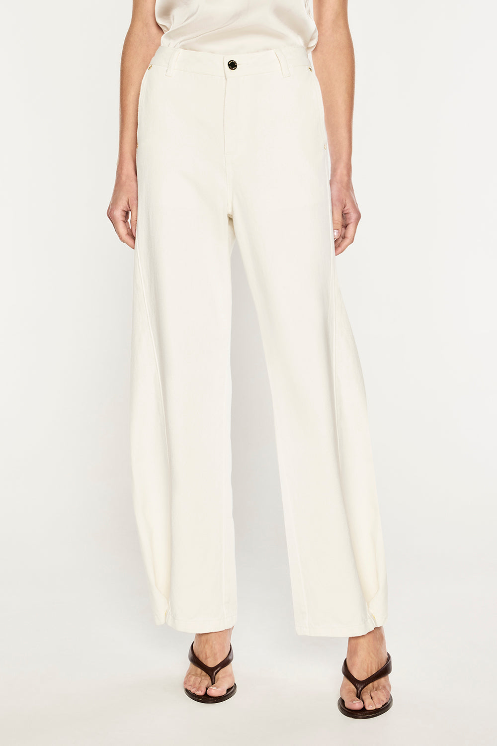Clean Slate Barrel Jean (Off White)