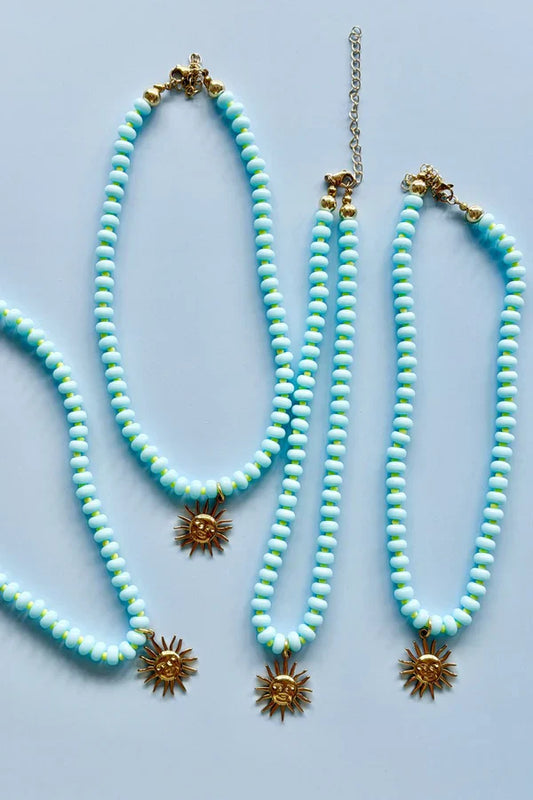 Betty Basics Sky Gem Necklace (Blue)