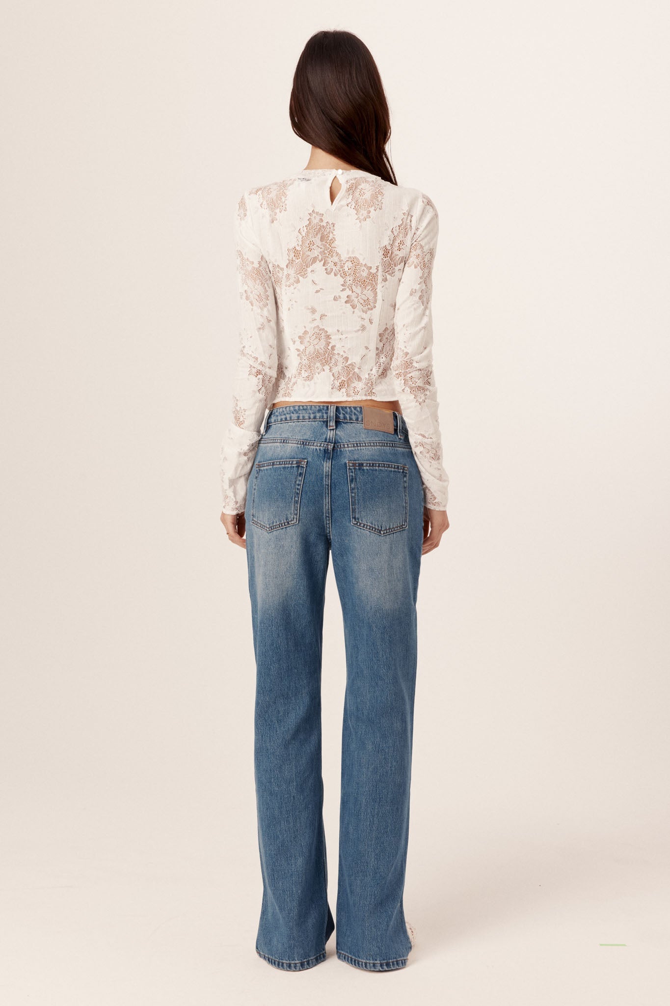 SNDYS AISHA LACE TOP (White)