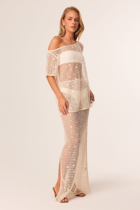 SNDYS ALTHEA MAXI SKIRT (Cream)