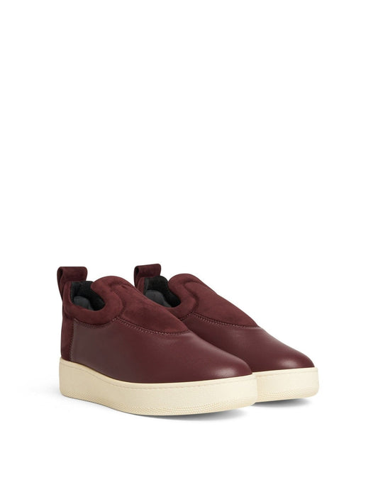 CELINE Pull On Patch Sneaker (Burgundy)